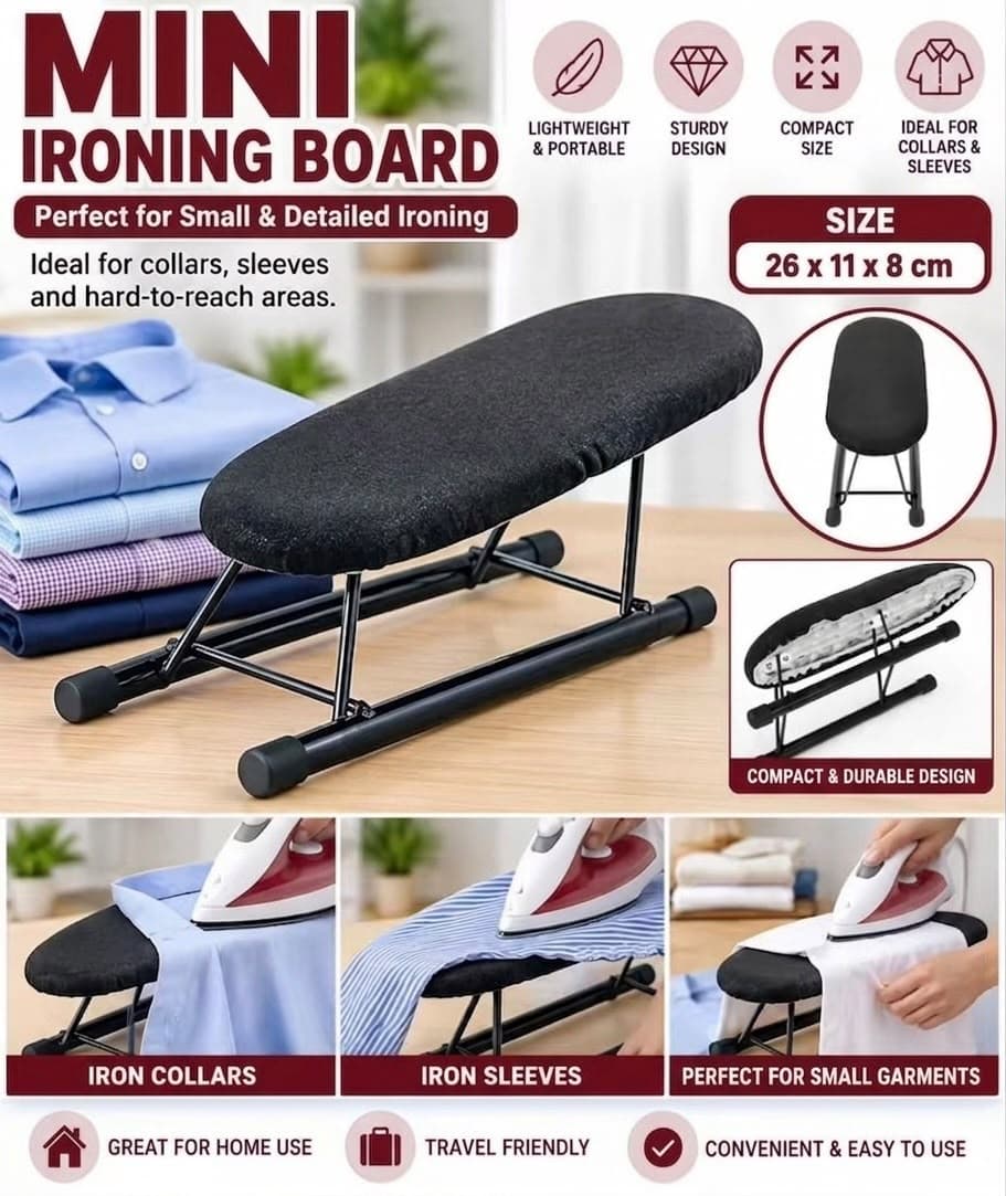 MINI TRAVEL FOLDABLE IRONING BOARD