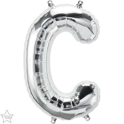 16 IN FOIL SILVER LETTER C AIR FILLED 1CTP