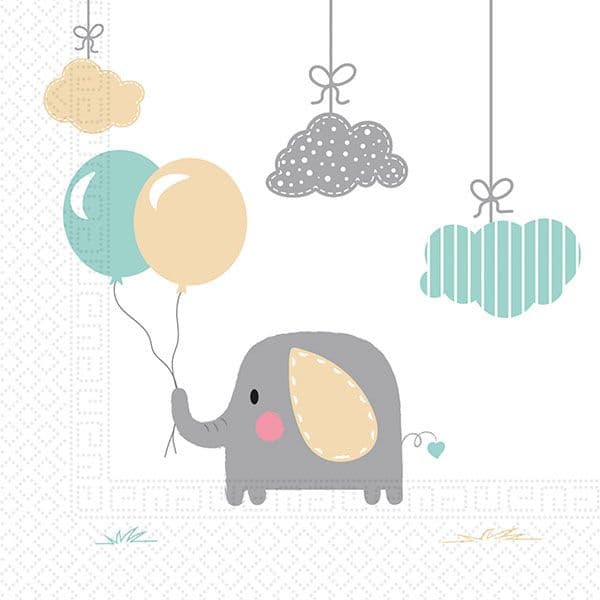 ECO COMP ELEPHNT BBY 3PLY PPR NPKINS 33X33CM 20CT