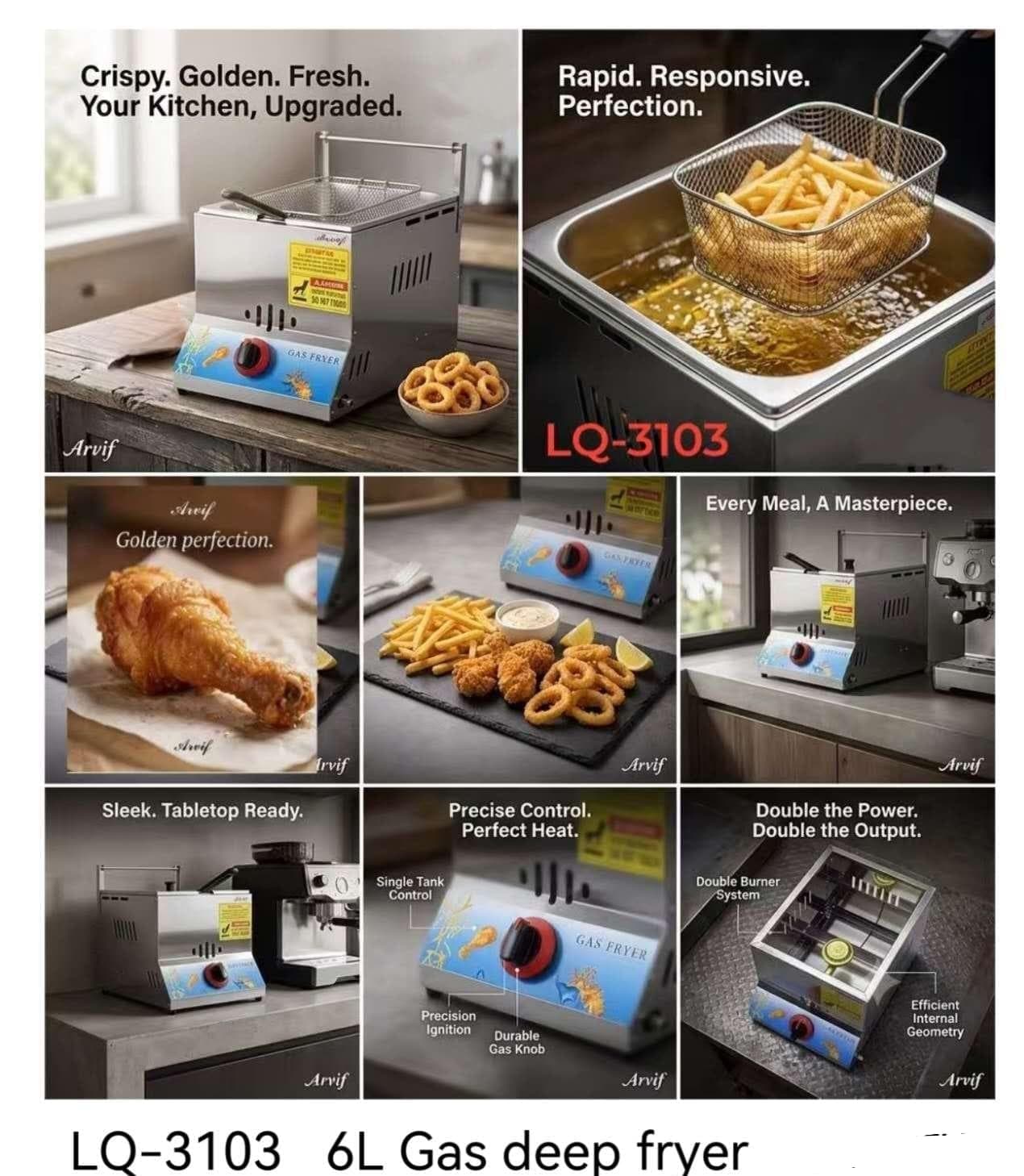 6L GAS DEEP FRYER