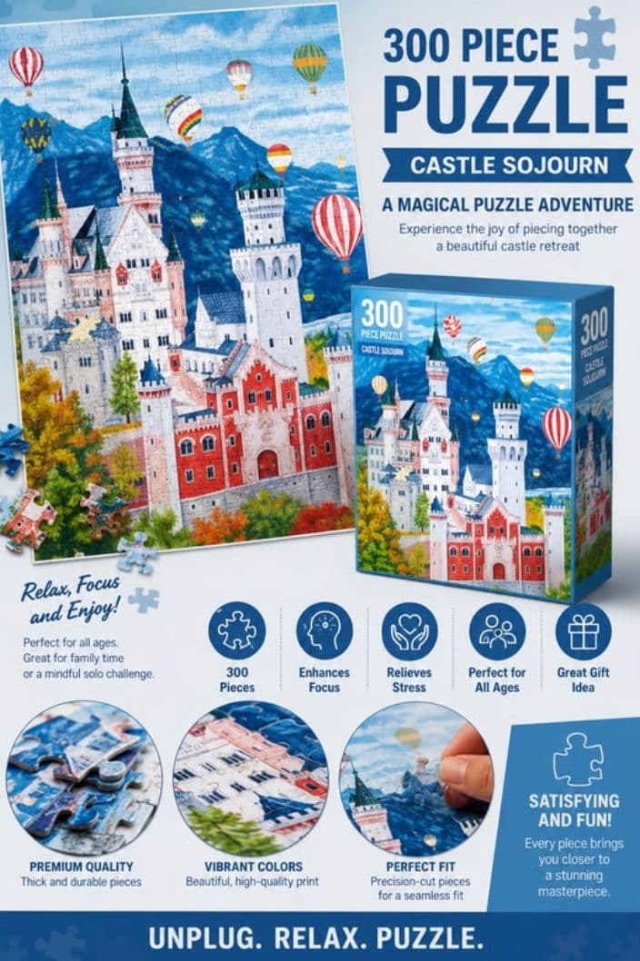 300pc Castle Sojourn Puzzle