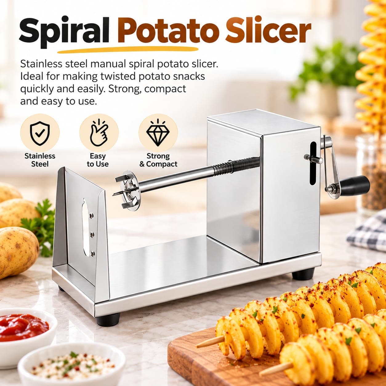 SPIRAL POTATO SLICER