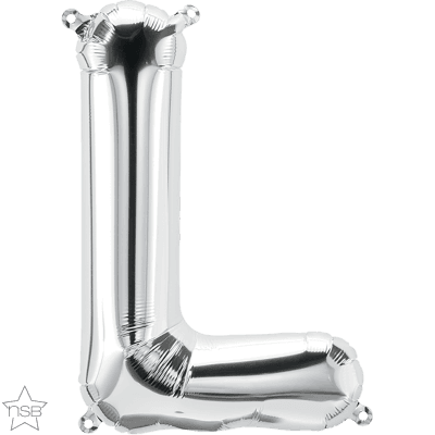 16 IN FOIL SILVER LETTER L AIR FILLED 1CTP