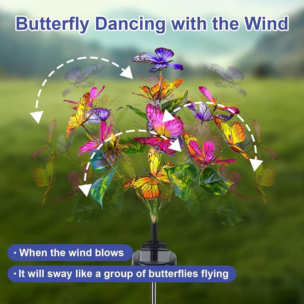 Solar Butterfly Garden Light