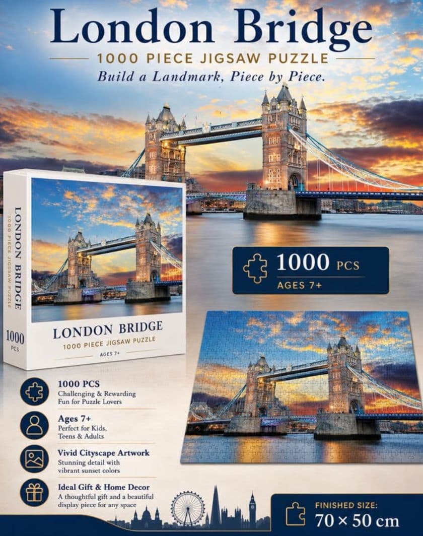 1000 Piece Puzzle London Bridge