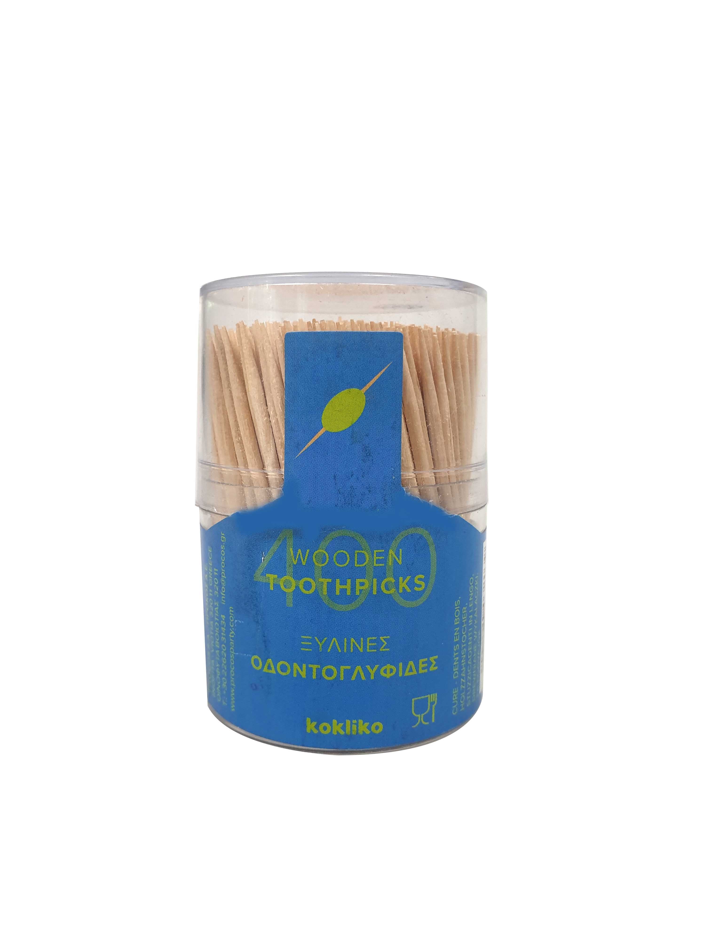 TOOTHPICKS IN PLASTIC CONTAINERS OF 400 PIECES