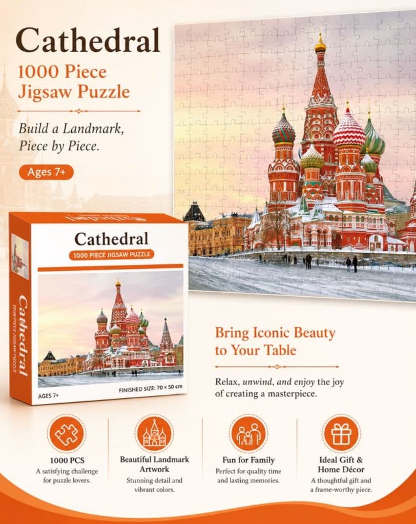 1000 Piece Cathedral Puzzle