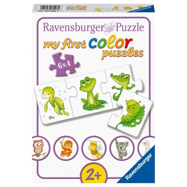 Ravensburger My 1st CLR 6x4 Piece Puzzle Animals