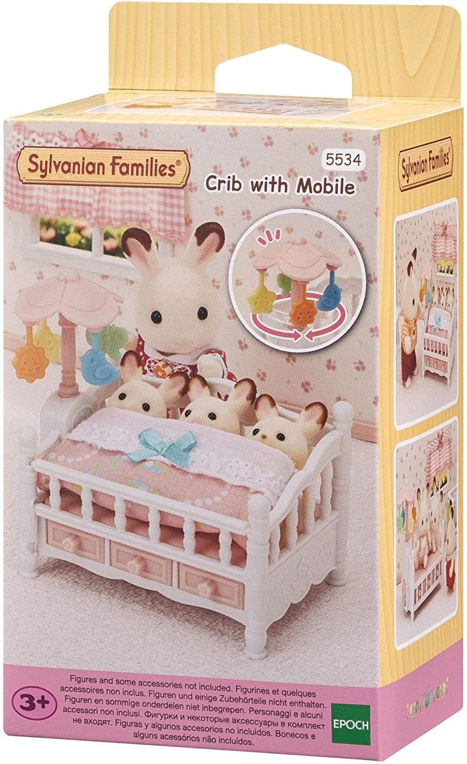 SYLVANIAN FAMILIES CRIB WITH MOBILE PLAY SET