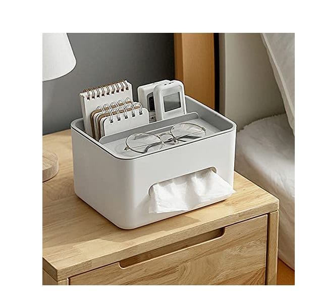 Multifunctional Tissue Box with Phone Holder