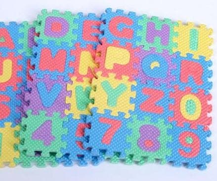 12 Piece Foam Interlocking Puzzle Play Mat Set