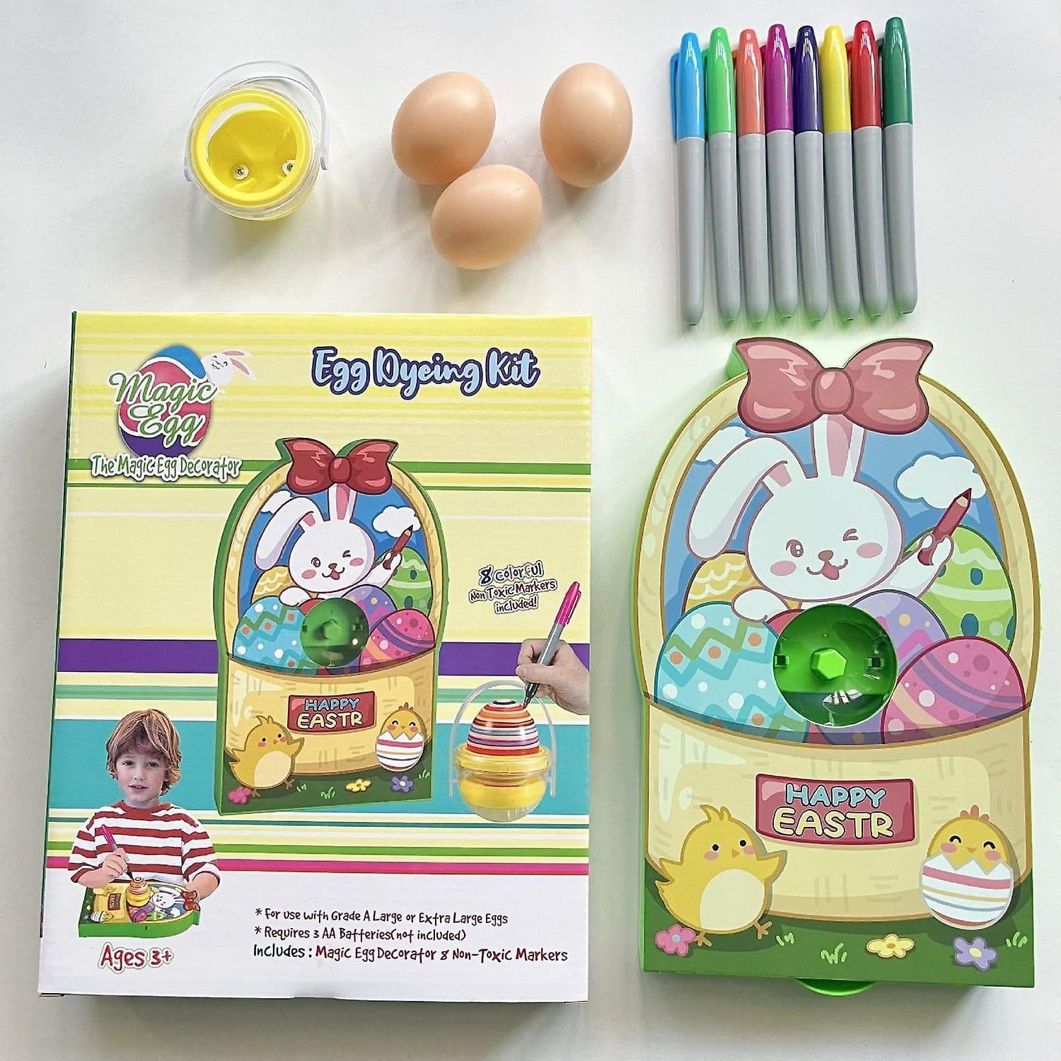 Cute Bunny DIY Egg Decorating Easter Gift Set