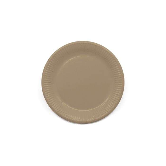 8 Piece Eco Comp Ind Tortora Paper Plates Large 23cm