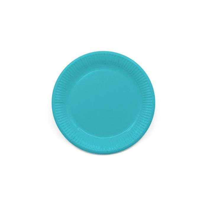 Eco Comp Ind Turquoise Paper Plates Large 23cm 8pc