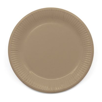 ECO COMP IND TORTORA PAPER PLATES LARGE 23CM 8CT