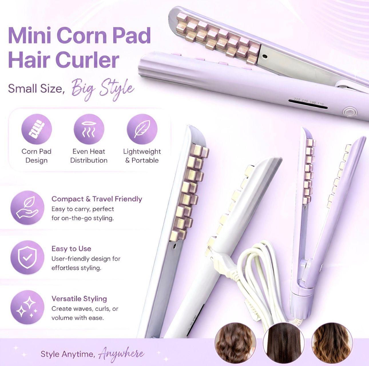Mini Corn Pad Hair Curler
