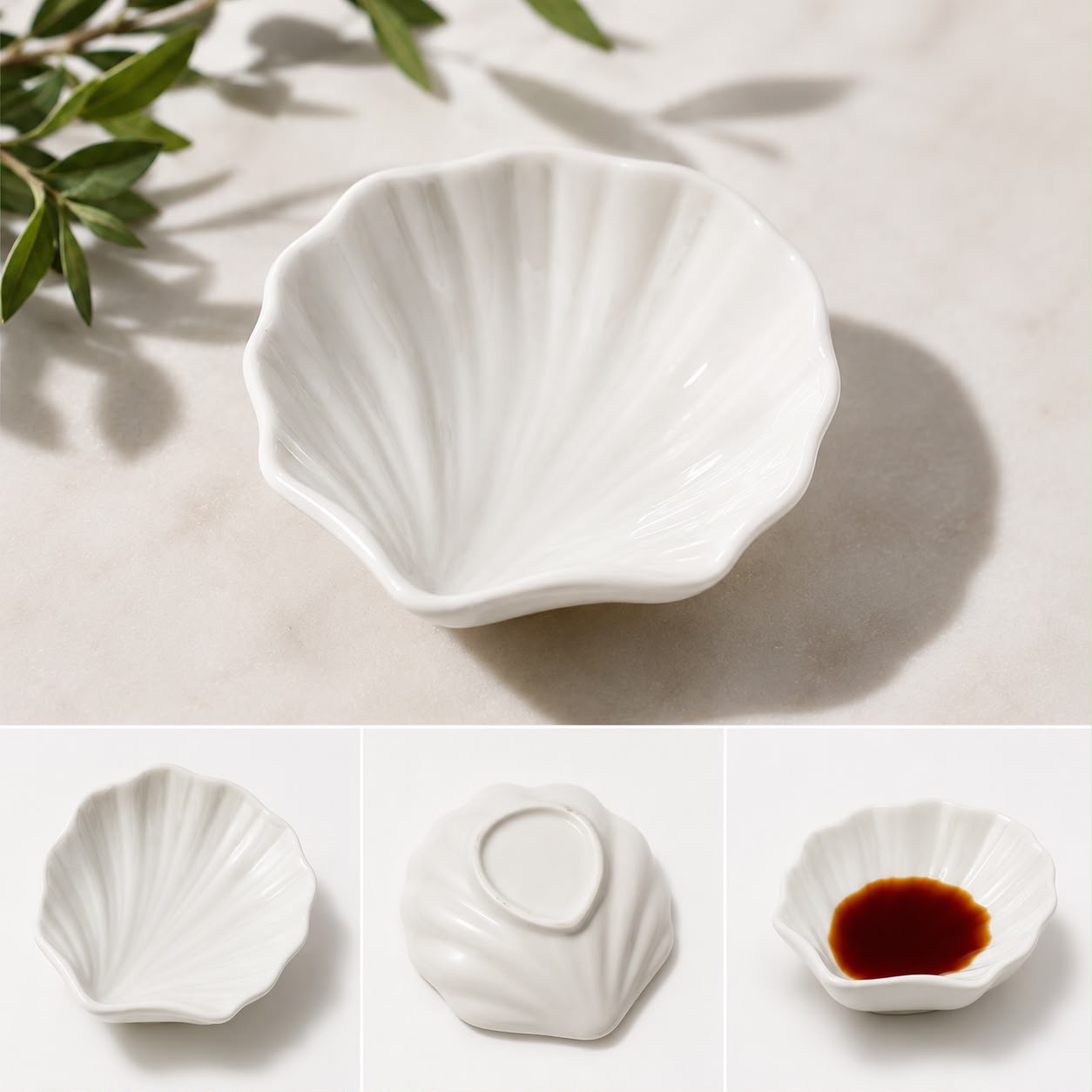 Shell Shaped Mini Bowls