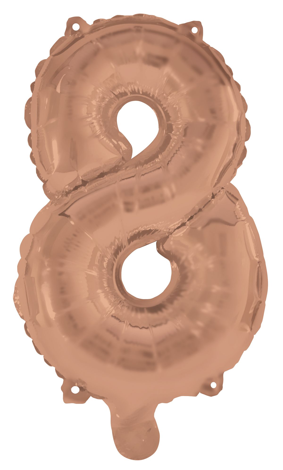 37 INCH AIR-HELIUM ROSE GOLD FOIL BALLOON 8 1CTP