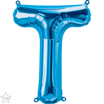16 IN FOIL BLUE LETTER T AIR FILLED 1CTP