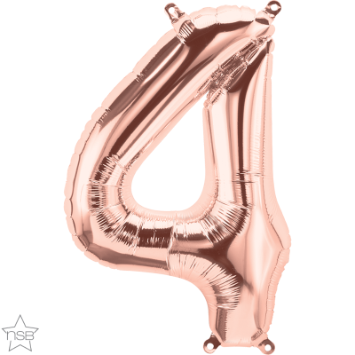 16 IN ROSE GOLD NUMBER 4 AIR FILLED 1CTP