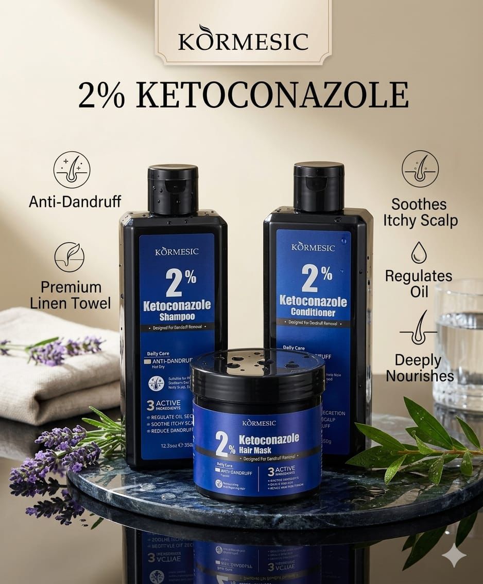 KORMESIC 2% Ketoconazole (Anti-Dandruff) Combo