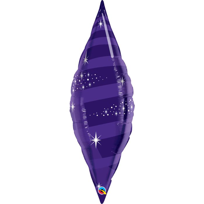 38 INCH FOIL TAPER SWIRL - QUARTZ PURPLE 1CTL