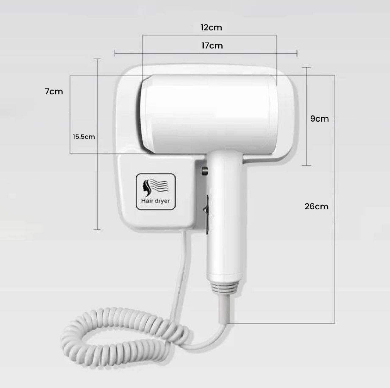 Wall Mounted Professional Hair Dryer