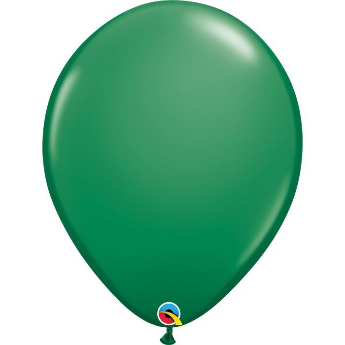 16 INCH LATEX PLAIN ROUND GREEN 50CTP