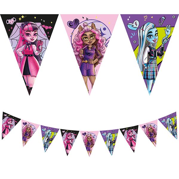 MONSTER HIGH PPR TRIANGLE FLG BNER 1CT