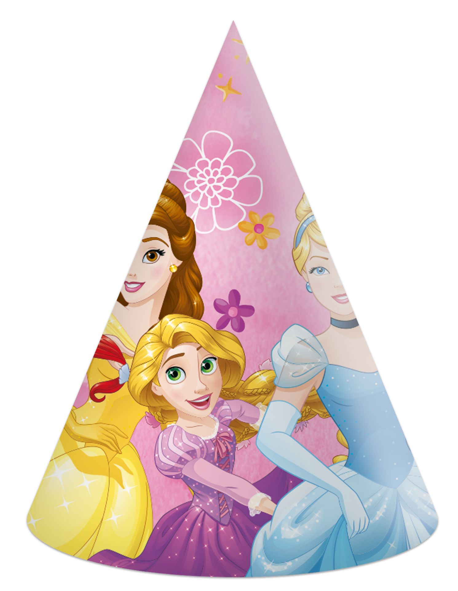 PRINCESS LIVE YOUR STORY PAPER HATS 6CT