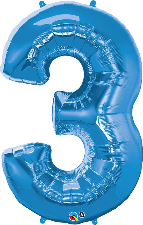 34 INCH FOIL NUMBER 3 SAPPHIRE BLUE 1CTP
