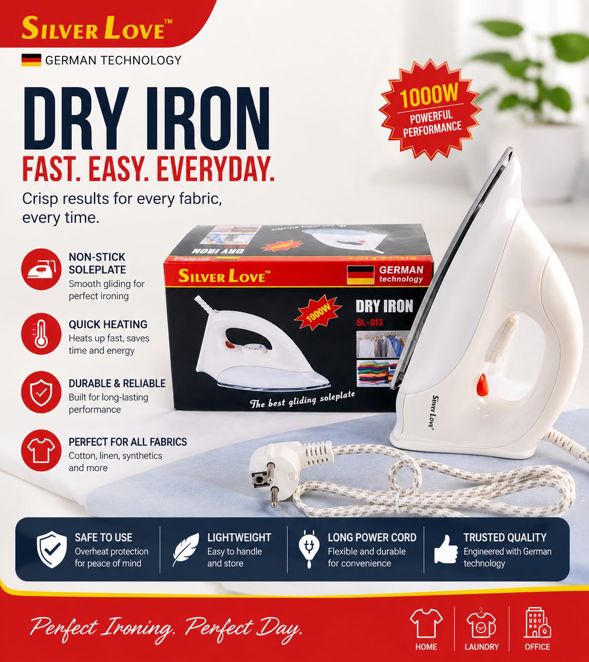 SilverLove Electric Dry Iron