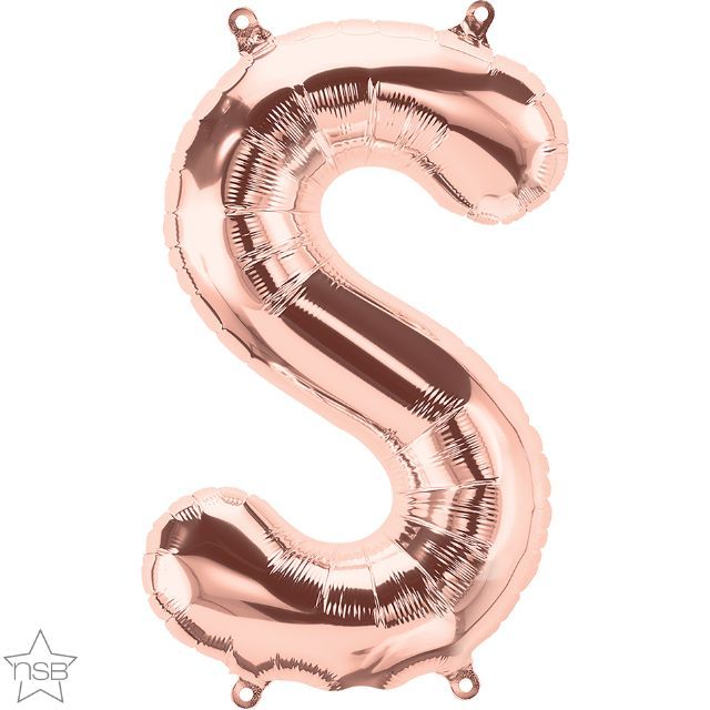 34 INCH FOIL ROSE GOLD LETTERS 1CTP