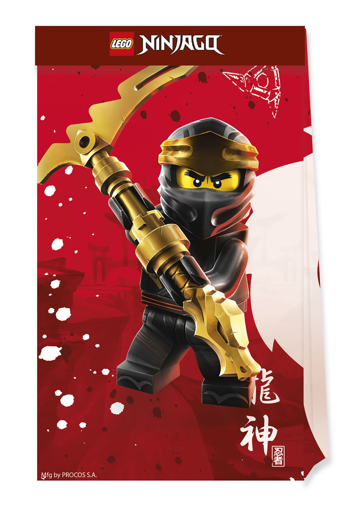 LEGO NINJAGO PAPER PARTY BAGS 4 CT