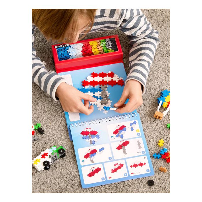 Plus Plus Activity Pad Transportation 125 Piece Tube