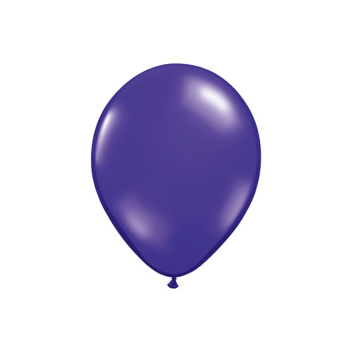 11 INCH LATEX JEWEL QUARTZ PURPLE 100CTP