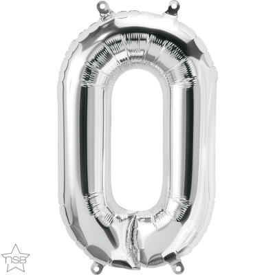34 INCH FOIL SILVER LETTER O 1CTP