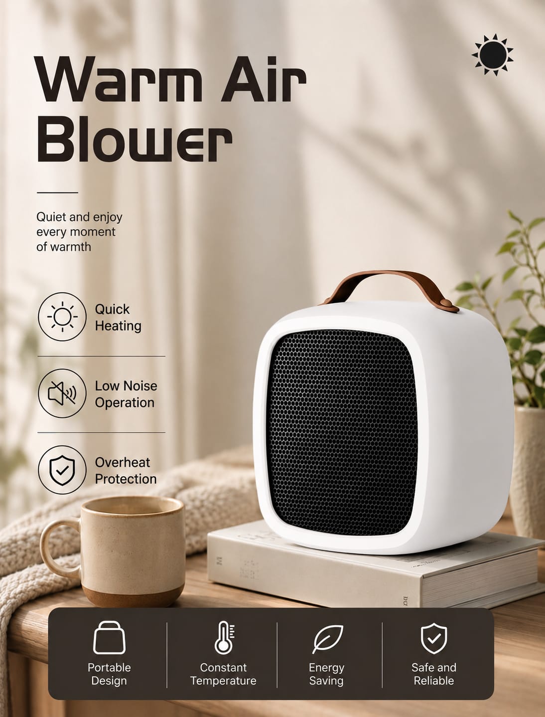Portable Ceramic Fan Heater