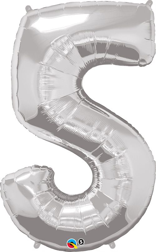 34 INCH FOIL NUMBER 5 SILVER 1CTP