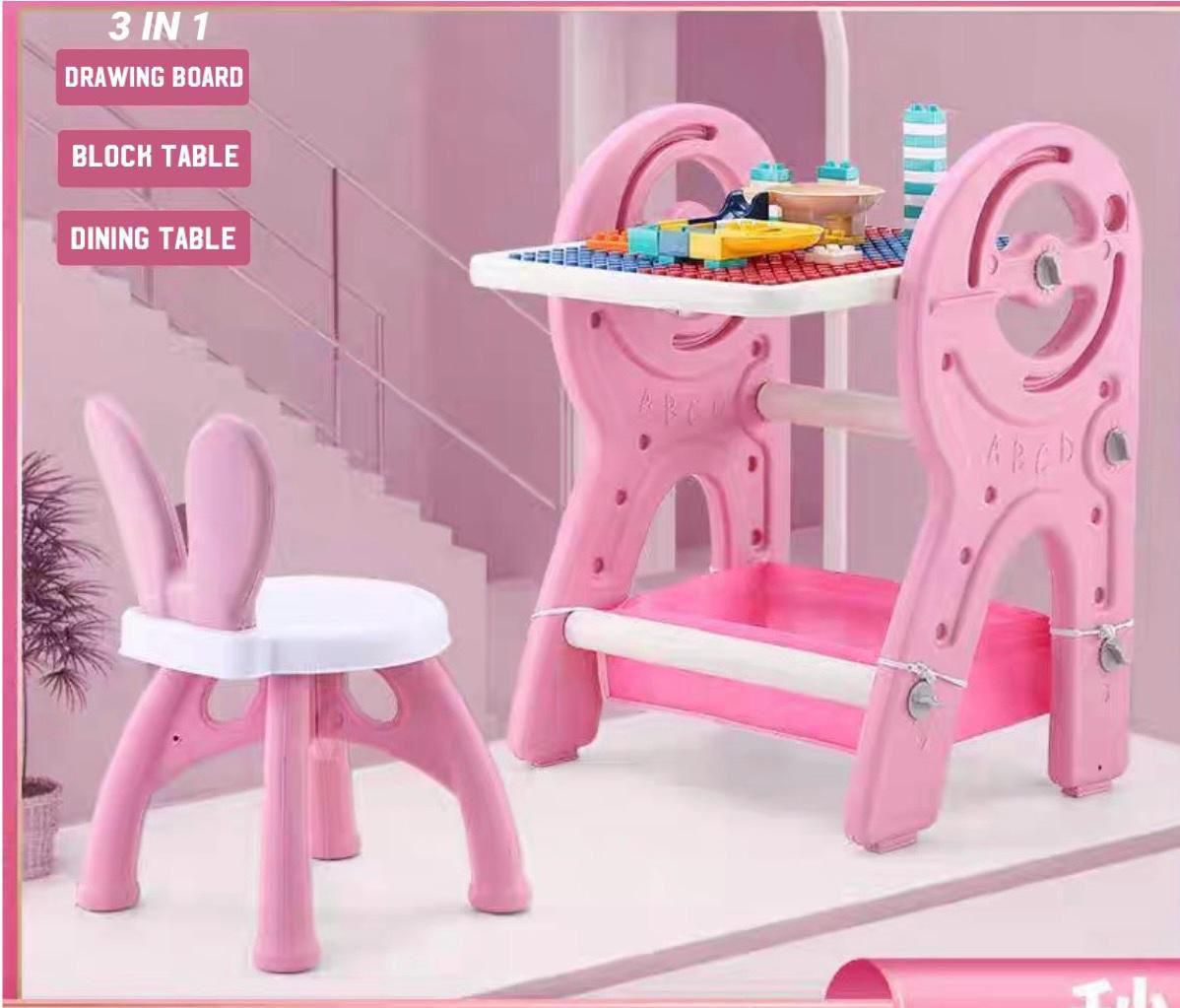 Toddler Activity Desk With Chair & Blacks 3 In 1