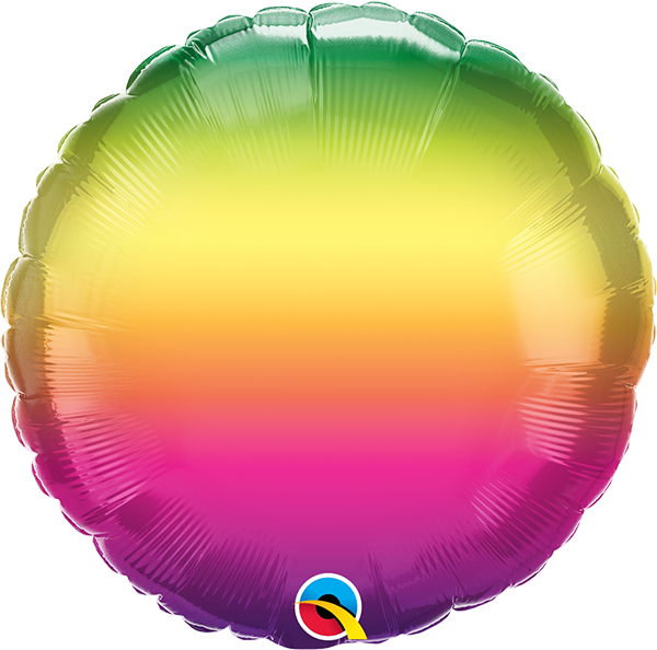 18 INCH FOIL RND VIBRANT OMBRE 1 CTP