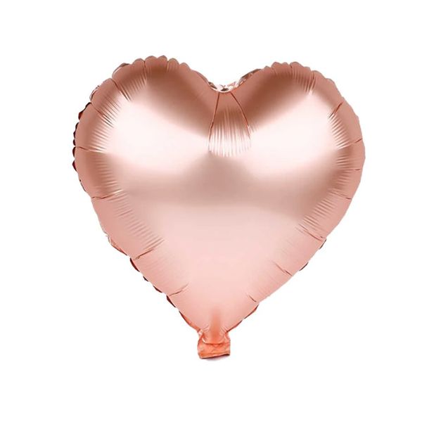 18 INCH AIR-HELIUM FOIL ROSE GOLD HEART 1CTP