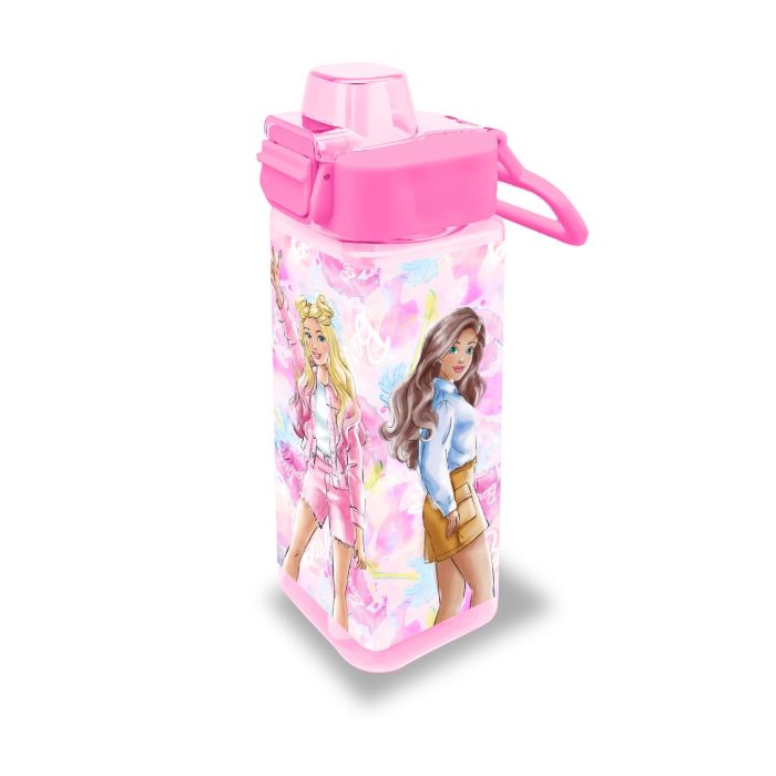 Barbie PP Square Canreen 500ml