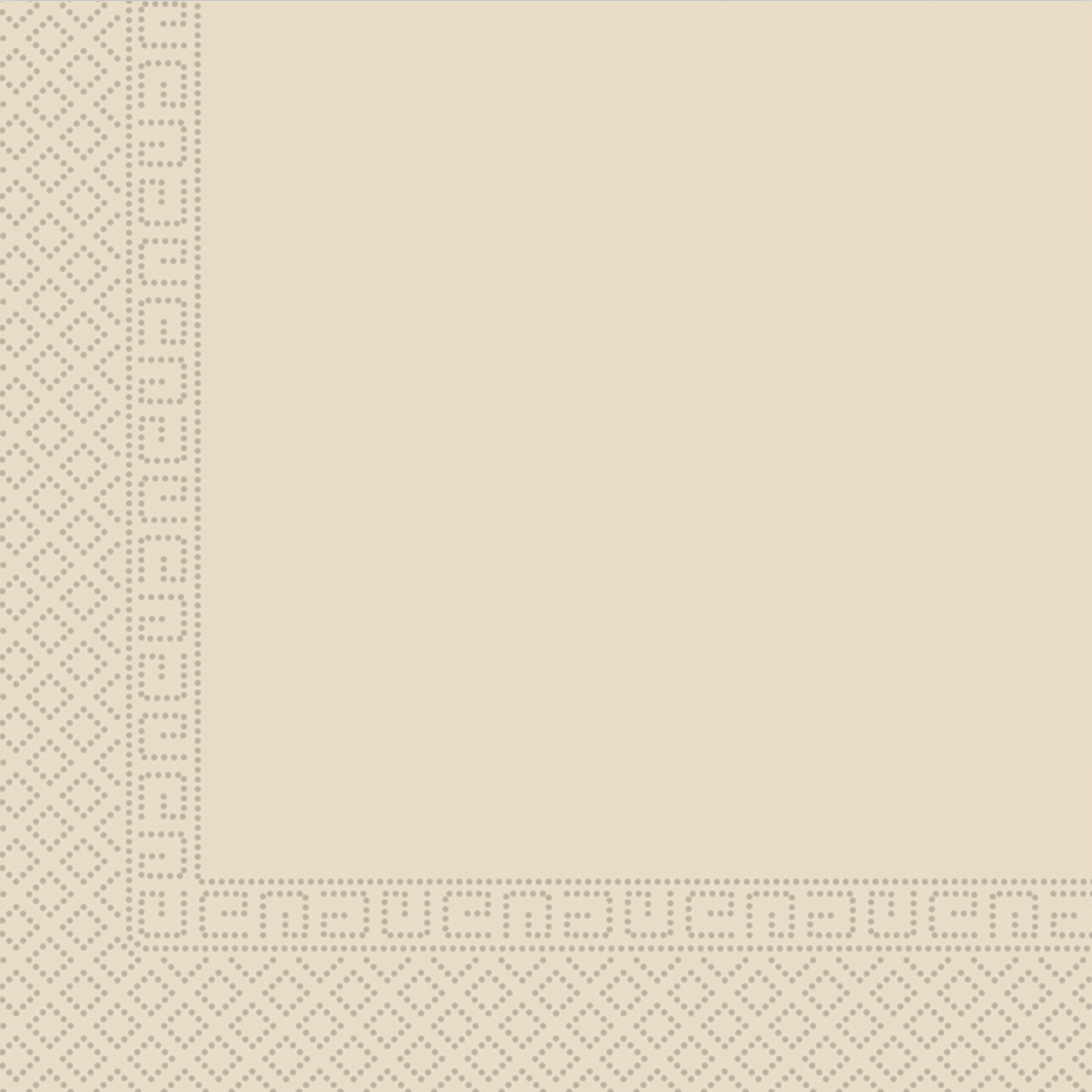 SOLID BEIGE 3PLY PAPER NAPKINS 33X33CM 20CT
