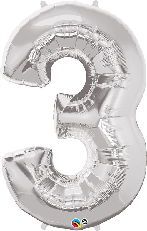 34 INCH FOIL NUMBER 3 SILVER 1CTP