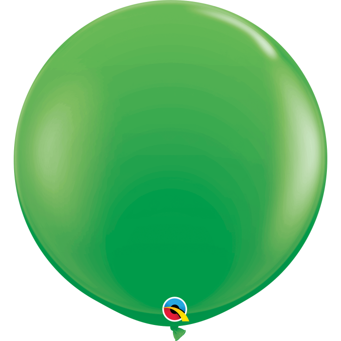 3 FT LATEX PLAIN RND SPRING GREEN 2CTP