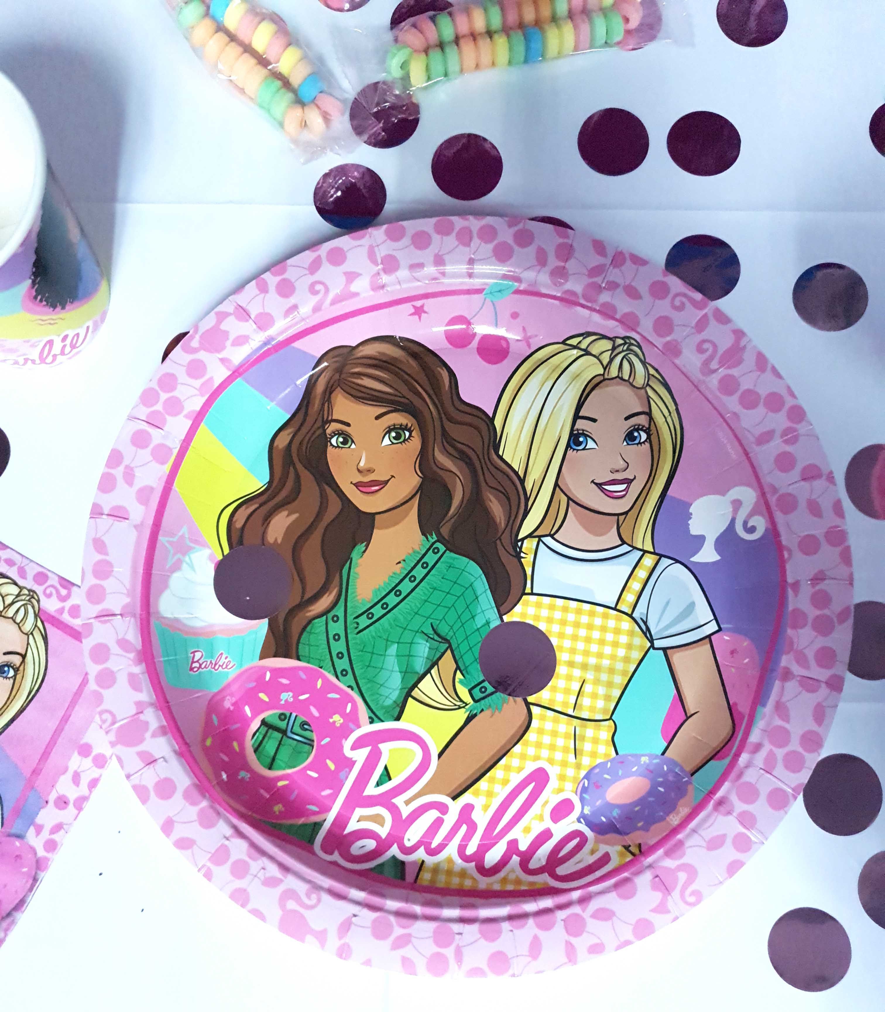 BARBIE PAPER PLATES LARGE 23CM 8CT