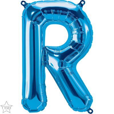 16 IN FOIL BLUE LETTER R AIR FILLED 1CTP