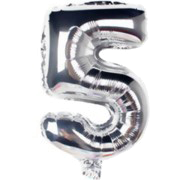 12 INCH AIRFILLED SILVER FOIL BALLOONS