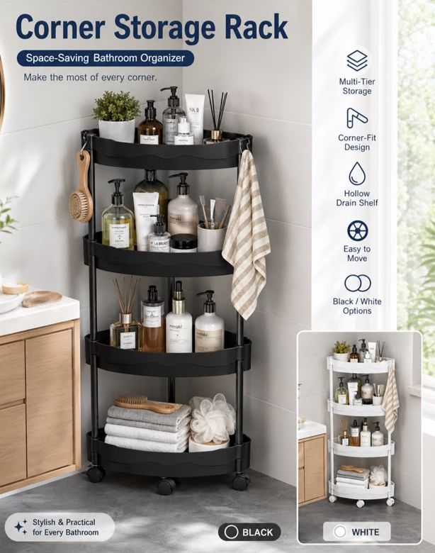 4 Tier Corner Storage Rack